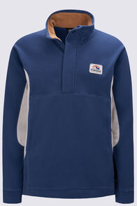 Macpac Men's Heritage Fleece Pullover, Oceana/Pelican/Bone Brown, hi-res