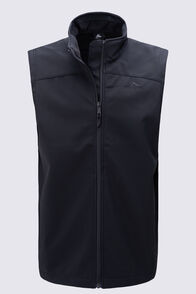 Macpac Men's Sabre Softshell Vest, Black, hi-res