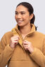 Macpac Women's Pandora High Pile Fleece Pullover, Bistre, hi-res