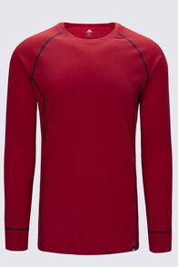 Macpac Men's Geothermal Long Sleeve Top, Scarlet Sage, hi-res