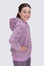 Macpac Kids&rsquo; Dune Reversible Wind Fleece, Orchid/Orchid Mountain Print, hi-res