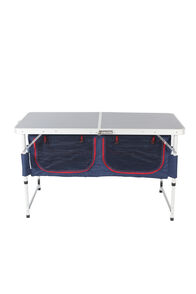 Macpac Folding Camp Table with Storage, Medieval Blue, hi-res