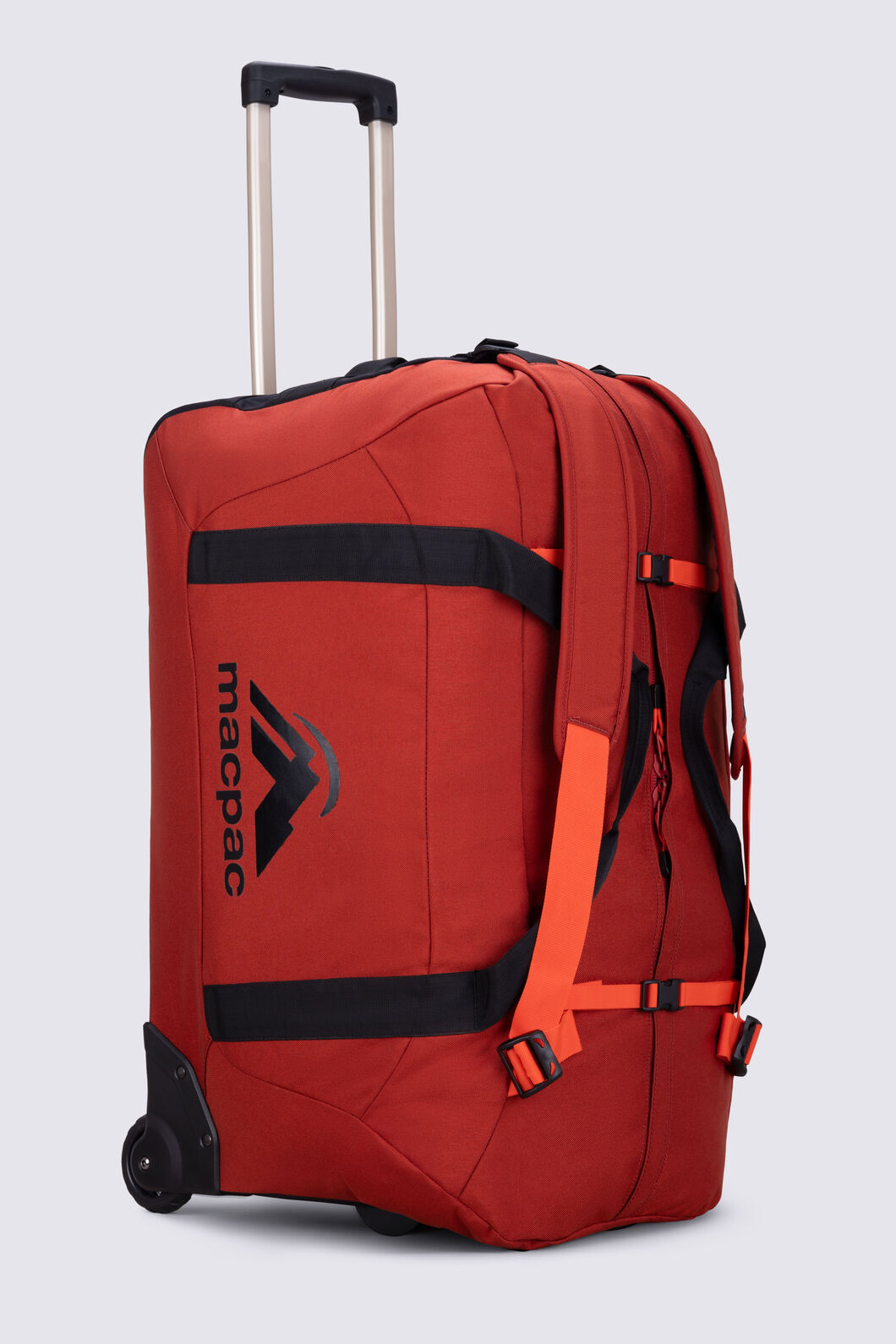 Macpac 120L Wheeled Duffel Bag, Ketchup, hi-res