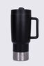 Macpac Insulated Travel Tumbler with Straw Lid — 880ml, Black, hi-res