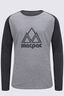 Macpac Kids' Vintage Fairtrade Organic Cotton Long Sleeve T-Shirt, Asphalt/Grey Marle, hi-res