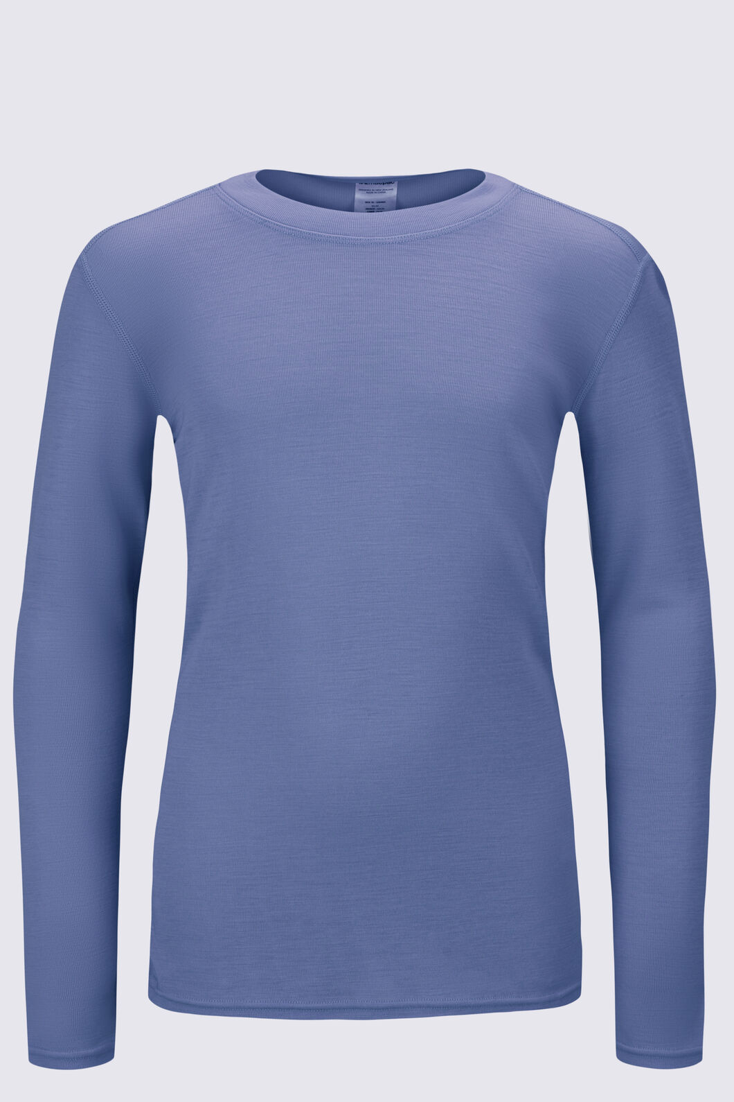 Macpac Kids' 220 Merino Long Sleeve Top, Stonewash, hi-res
