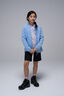 Macpac Kids' Mini Mountain Fleece Jacket, Placid Blue, hi-res