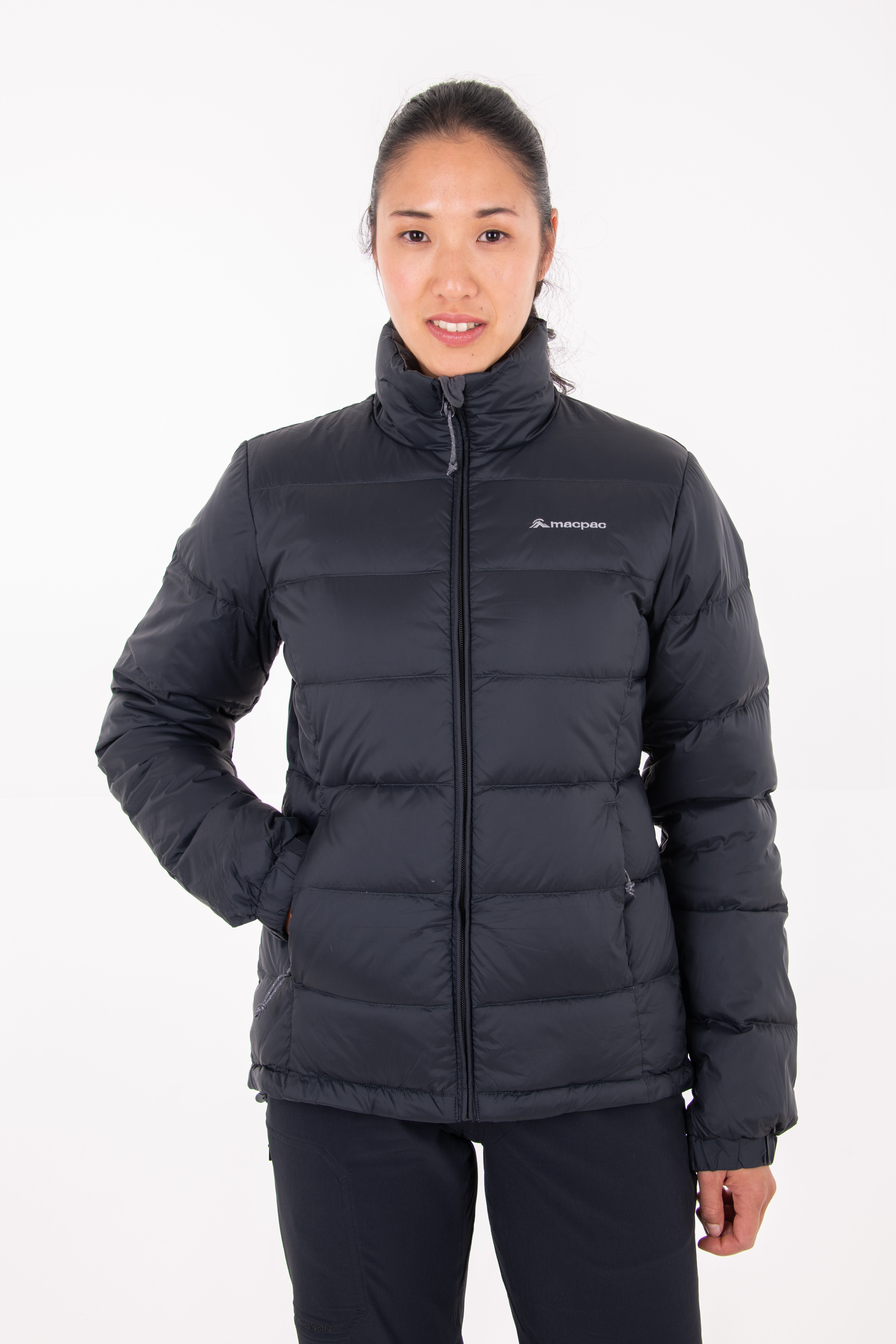 Macpac black puffer hotsell jacket