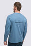 Macpac Men's Stamp Fairtrade Organic Cotton Long Sleeve T-Shirt, Captains Blue, hi-res