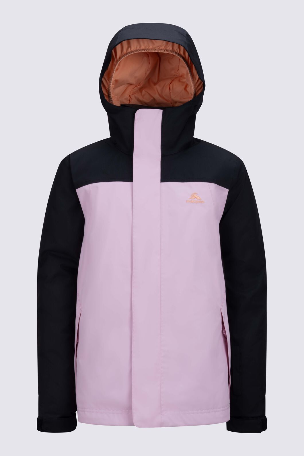 Macpac Kids' Spree Snow Jacket, Black/Corsage, hi-res