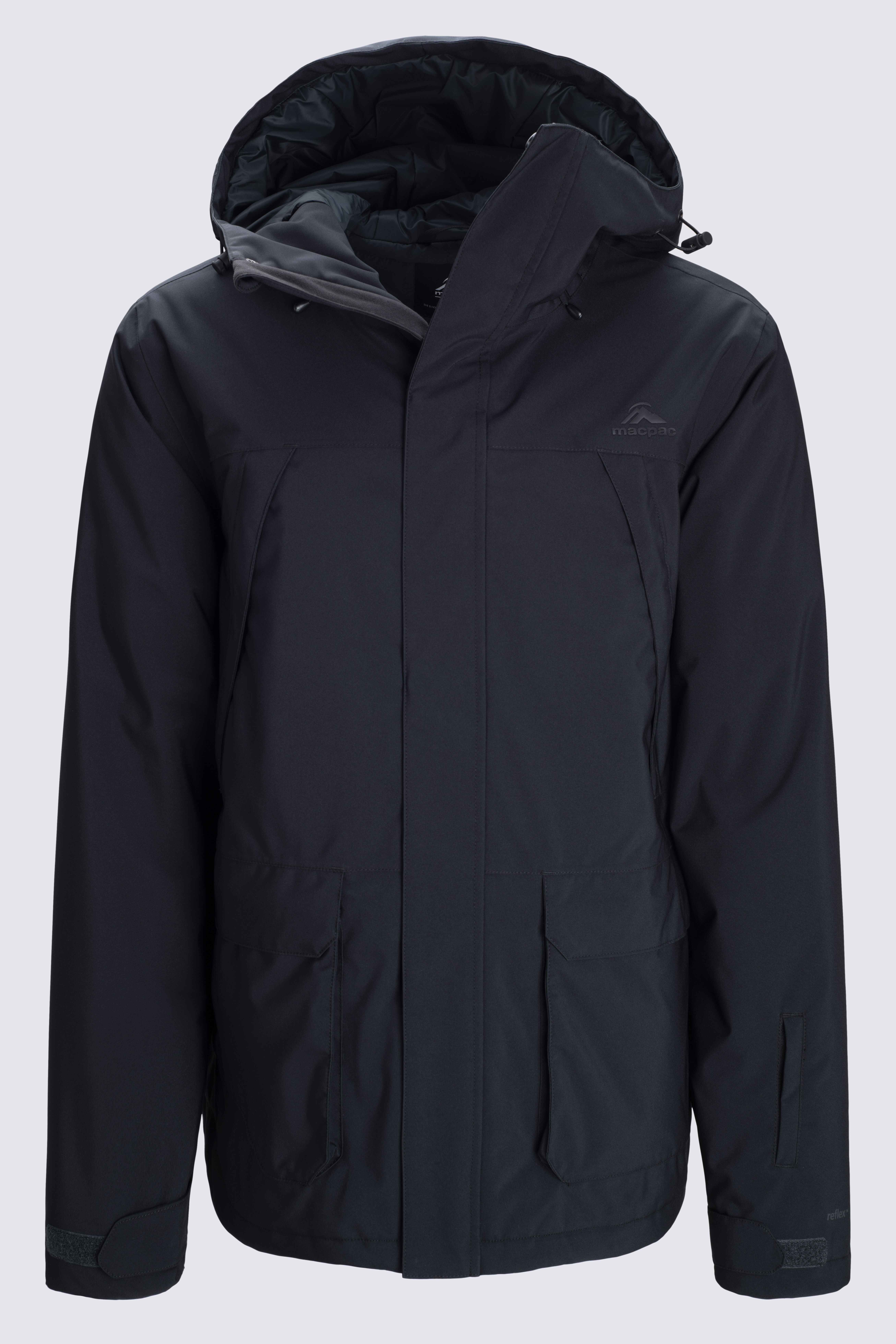 Black snow jacket hotsell