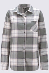 Macpac Women's Sutherland Shirt, Dark Forest Plaid, hi-res