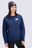 Macpac Women's Fairtrade Organic Cotton Crew, Naval Academy, hi-res