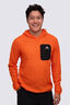 Macpac Men's Nitro Fleece Pullover, Red Orange, hi-res