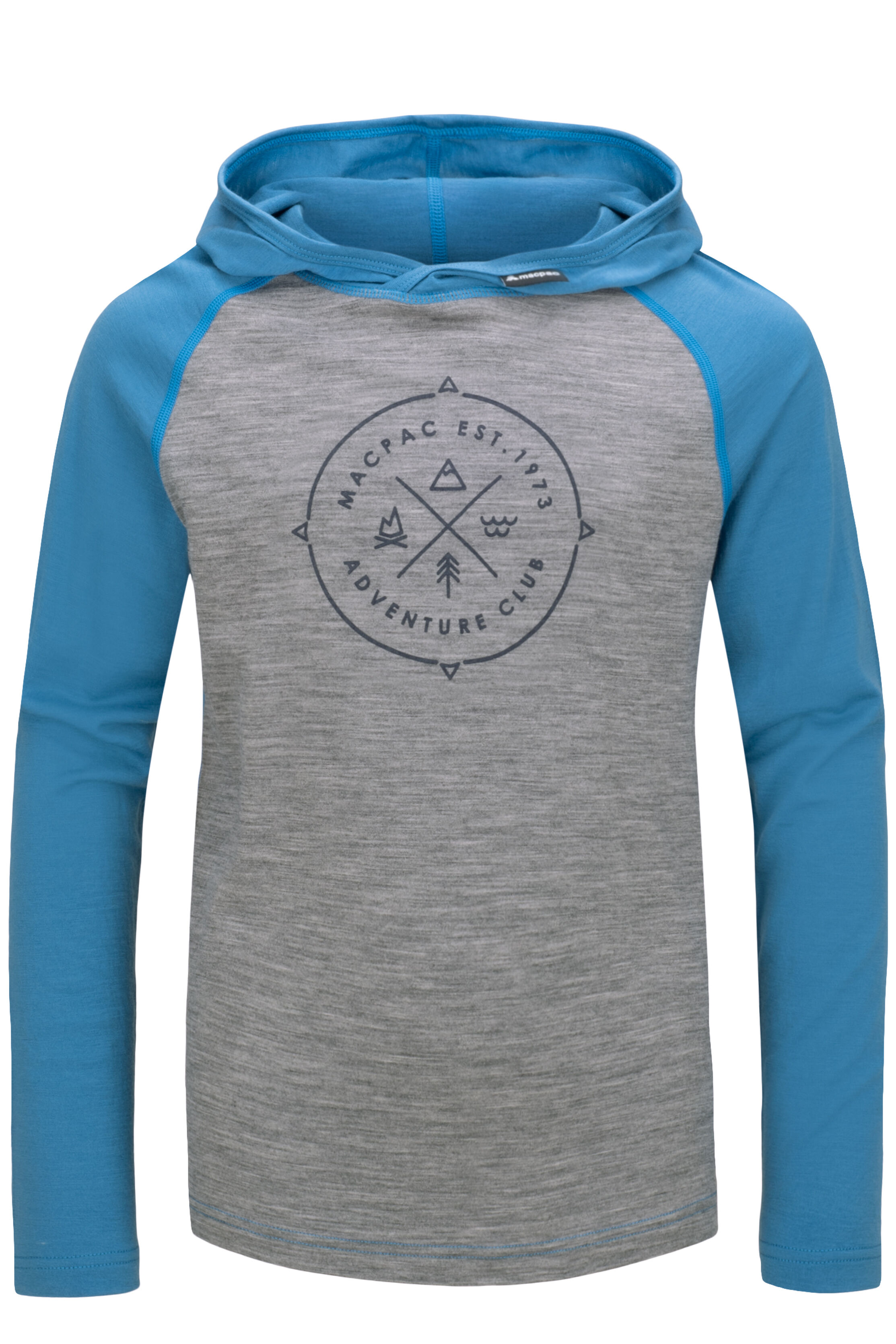 Macpac Kids 180 Merino Hooded Long Sleeve T Shirt Macpac