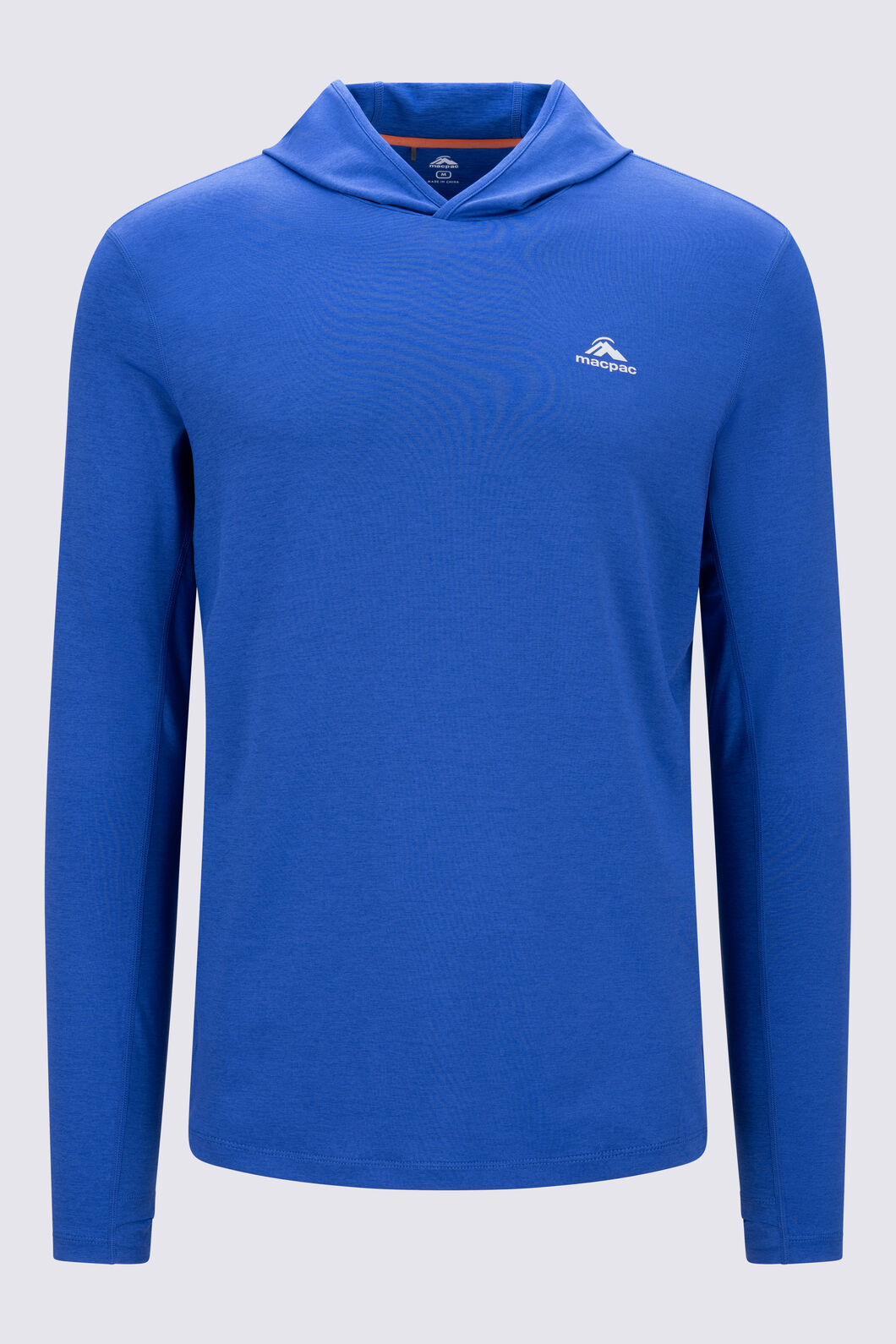 Macpac Men's brrr&deg; Long-Sleeve Hooded Top, Surf The Web, hi-res