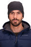 Macpac Ultrafine Merino Rib Beanie, Charcoal Marle, hi-res