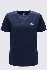 Macpac Women's Te Papakura O Taranaki NP Fairtrade Organic Cotton T-Shirt, Navy Marle, hi-res