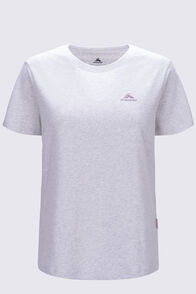 Macpac Women's Arthurs Pass NP Fairtrade Organic Cotton T-Shirt, Light Grey Marle, hi-res