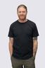 Macpac Men's Vintage Embroidered Fairtrade Organic Cotton Short Sleeve T-Shirt, BLACK MARLE, hi-res