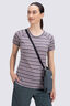 Macpac Women's Ella 180 Merino T-Shirt, Sphinx Stripe, hi-res