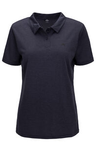 Macpac Women's Eyre Polo, Black, hi-res