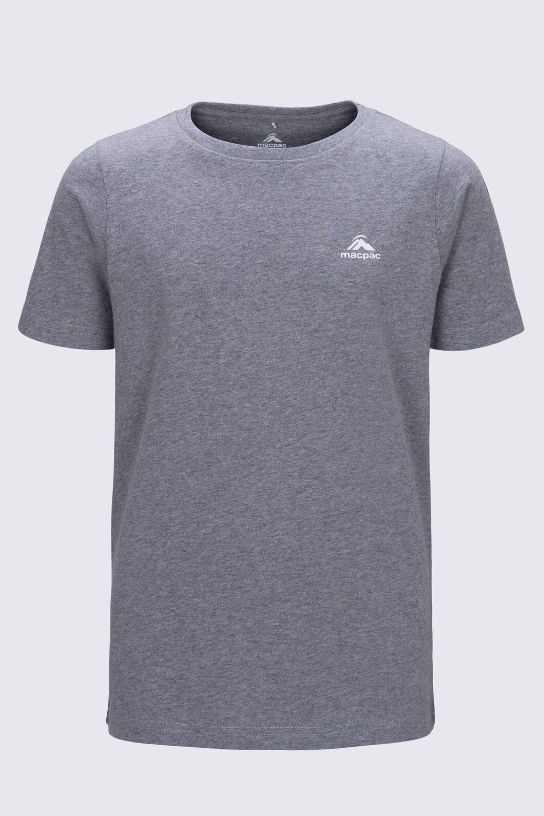 Macpac Kids' Kahurangi NP Fairtrade Organic Cotton T-Shirt, Grey Marle, hi-res
