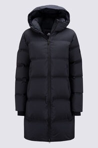 Macpac Women's Orb Hooded Down Coat, Black, hi-res