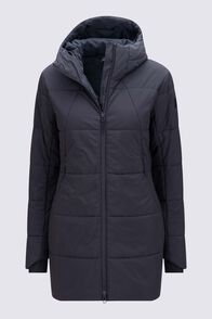 Macpac Women's Odyssey Hooded Insulated Coat, Black, hi-res