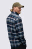 Macpac Men's Sutherland Flannel Shirt, Navy Plaid, hi-res