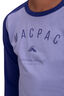 Macpac Kids' Graphic Long Sleeve T-Shirt, Apollo/Purple Impression, hi-res