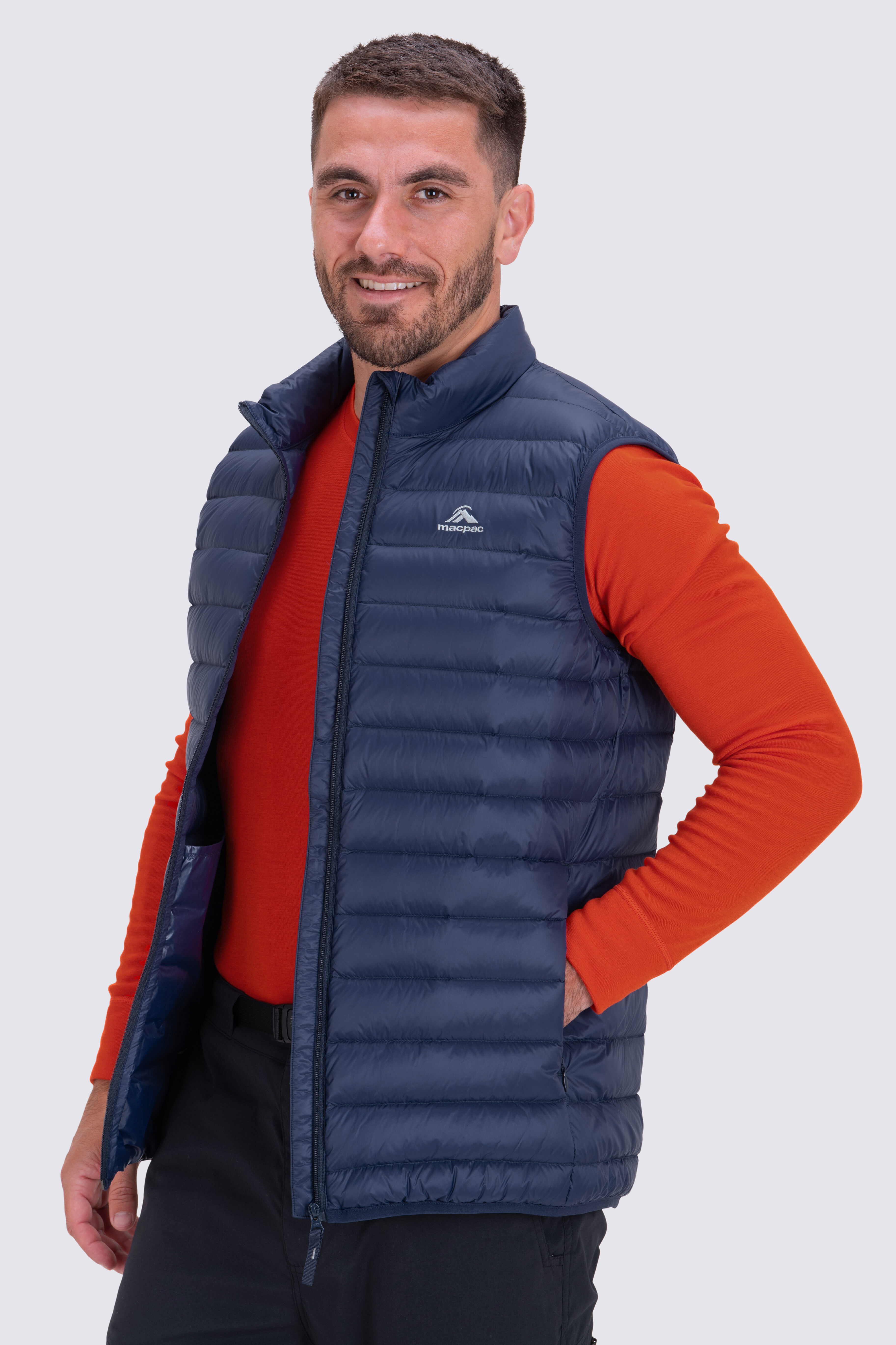 Macpac uber light down vest top
