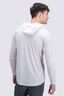 Macpac Men's Trail Long Sleeve Hooded T-Shirt, Dawn Blue, hi-res