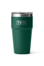 YETI® Rambler® Stackable Cup — 20 oz, Black Forest Green, hi-res