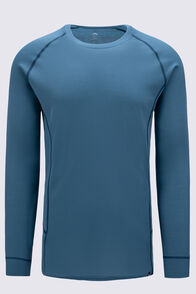 Macpac Men's Geothermal Long Sleeve Top, Storm Blue, hi-res