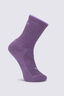 Macpac Kids' Merino Blend Crew Sock, Grapeade, hi-res