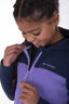 Macpac Kids' Tui Fleece Jacket, Black Iris/Aster Purple, hi-res