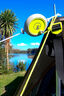 Zempire Wind Up Clothesline, GREEN/GREY, hi-res