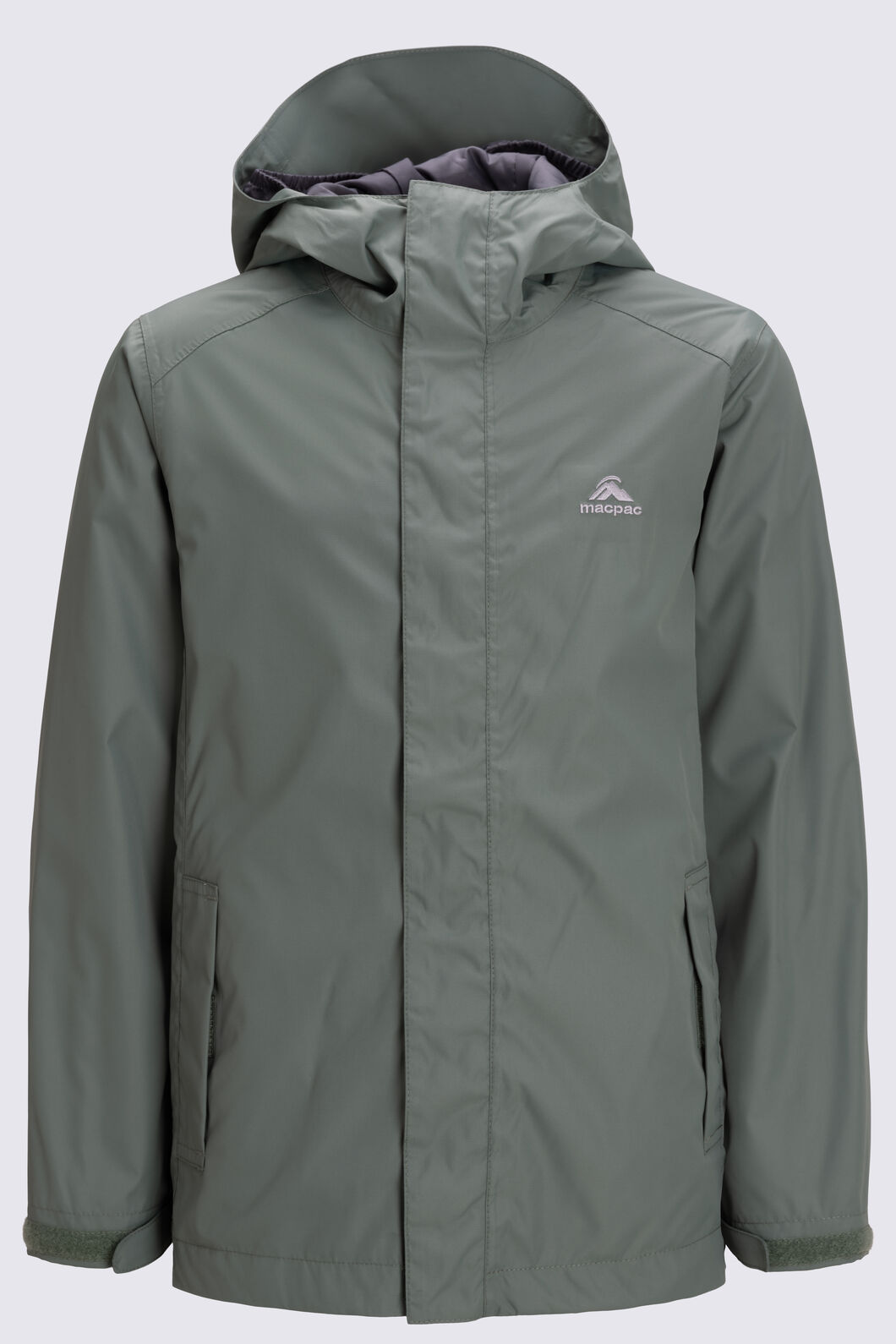 Macpac Kids' Jetstream Rain Jacket, Laurel Wreath, hi-res