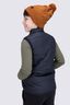 Macpac Kids' Pulsar Alpha Insulated Vest, Black/Glazed Ginger Print, hi-res