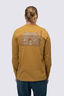 Macpac Men's Waihohonu Hut Fairtrade Organic Cotton Long Sleeve T-Shirt, Medal Bronze, hi-res