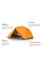 Zempire Zeus 2 Person Hiking Tent, Orange, hi-res