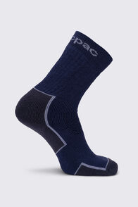 Macpac Fully Cushioned Hiking Sock, Poseidon, hi-res