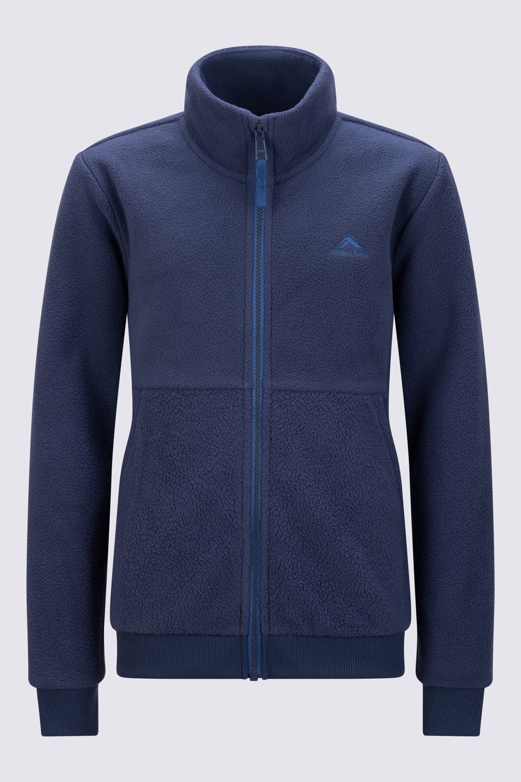 Macpac Kids&rsquo; Bramble Fleece Jacket, Navy, hi-res