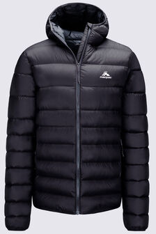Macpac Men's Orbit Hooded Down Jacket, Black