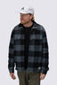 Macpac Men's Alma Fleece Lined Shirt, Turbulence Check, hi-res