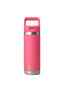YETI® Rambler® Bottle with Straw Cap — 18 oz, Tropical Pink, hi-res