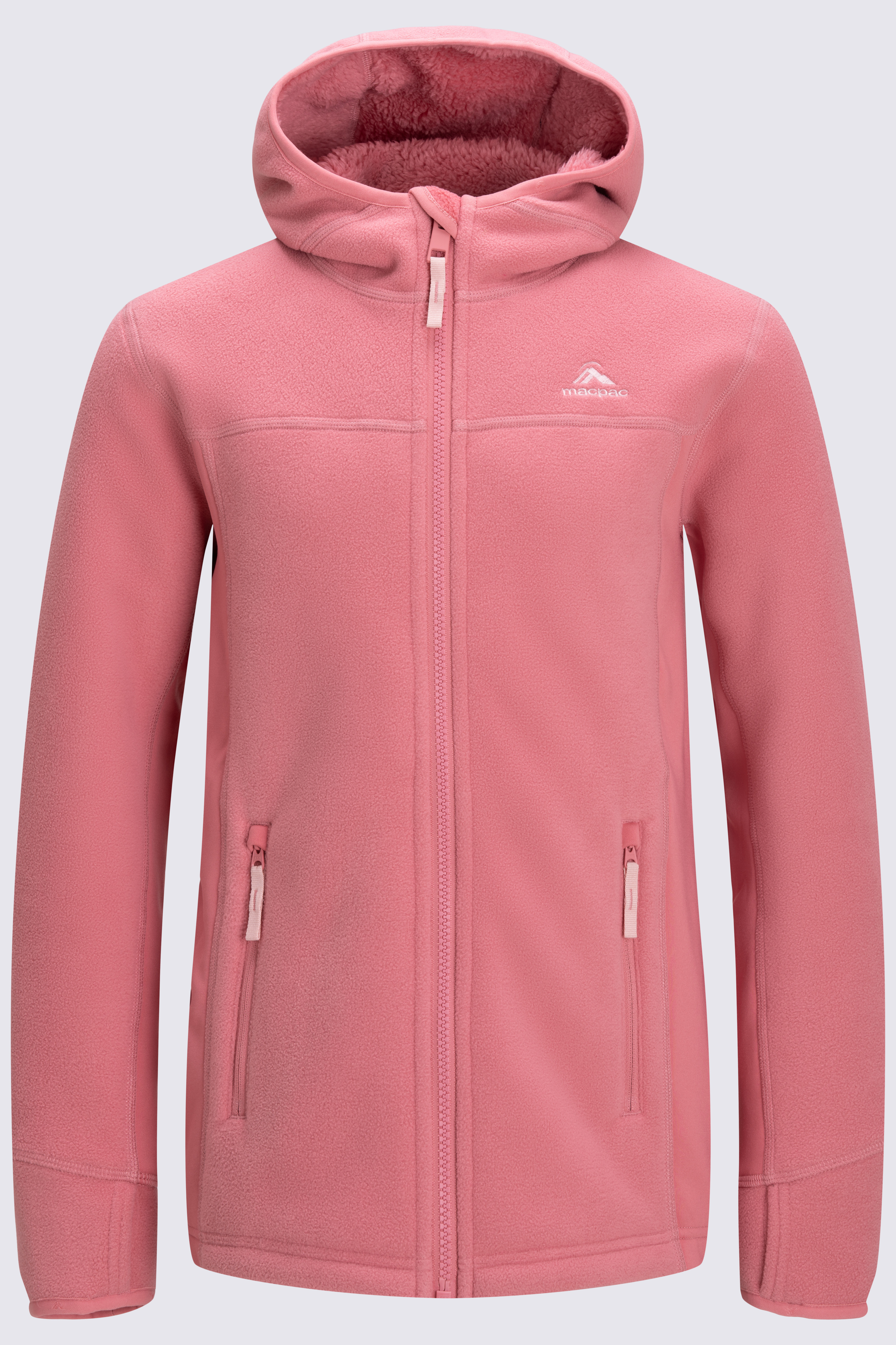 Kids hooded 2025 fleece jacket