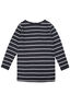 Macpac Baby 150 Merino Long Sleeve Top, Black/White Stripe, hi-res