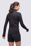 Macpac Women's Infinity ¼ Zip Top, Black, hi-res